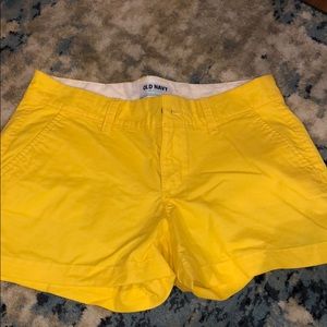 Old navy yellow shorts